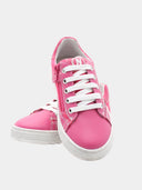 Wildcat Sneaker - Fuchsia & Wit