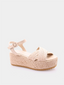 OHA - Plateau sandaal - Gebroken wit