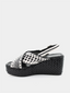 PONS QUINTANA - Ankara Sandal - Black/White