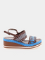PONS QUINTANA - Padova Sandal - Brown/Blue