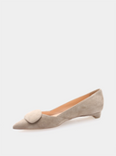 Nieuwe Aga Ballerina Suède - Rook