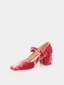 RUPERT SANDERSON - Carmen Mary Jane Velvet - Roze 
