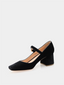 RUPERT SANDERSON - Carmen Mary Jane Velvet - Black 