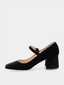RUPERT SANDERSON - Carmen Mary Jane Velvet - Black 