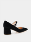 RUPERT SANDERSON - Carmen Mary Jane Velvet - Black 