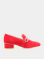 STUART WEITZMAN - Crystal Geo Buckle - Red
