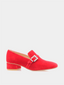 STUART WEITZMAN - Crystal Geo Buckle - Red
