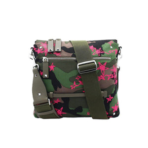  VALENTINO GARAVANI® - Sac messager à imprimé Hommes - Camouflage et rose