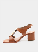 Sandalen met hak - Bruin
