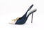 YVES SAINT-LAURENT - Ricqua 115 Slingback - Blue/Pearl