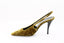 YVES SAINT-LAURENT - Tom 90 Slingback Velluto Senape - Kaki