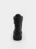 Bottines biker à ornements métalliques – Noir - Marque Italienne Luciano Barachini