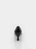 Escarpins à bout pointu en cuir effet croco – Noir - Marque Italienne Roberto Serpentini