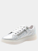Lage kindersneakers metallic - Zilver