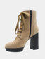 Bottines à talon bloc (11,5cm) - Camel