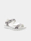 PRIMIGI - Sandales ouvertes pour filles - Blanc & motif reptile